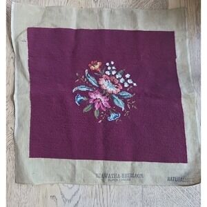 Hiawatha Heirloom Preworked Super Canvas Stitched Needlepoint Chair Cover